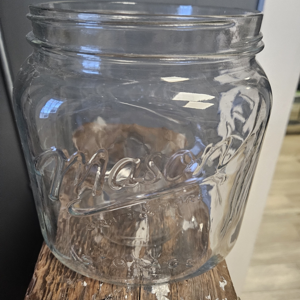 Mason Clear Glass Jar